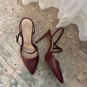 Aldo Wine Red Pointed Heels